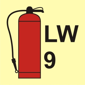     Gaśnica płynowa LW9