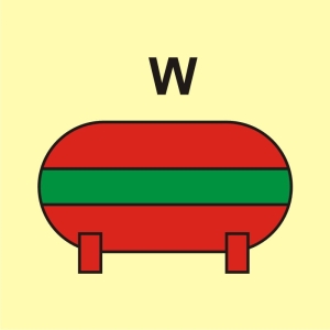     Zamocowana instalacja gaśnicza (W-woda)