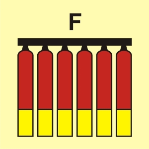     Zamocowana bateria gaśnicza (F-piana)