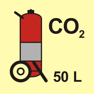     Gaśnica kołowa (CO2-dwutlenek węgla) 50L