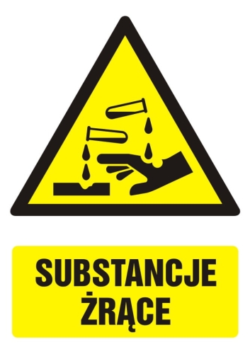 Znak substancji żrącej