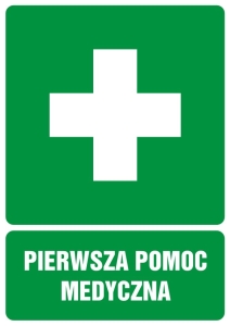     Pierwsza pomoc medyczna - Znak BHP