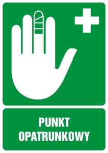     Punkt opatrunkowy - Znak BHP