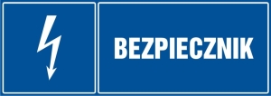     Bezpiecznik- Tabliczka informacyjna