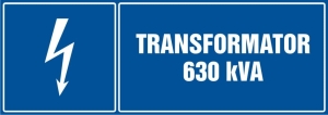     Transformator 630 kVA- Tabliczka informacyjna