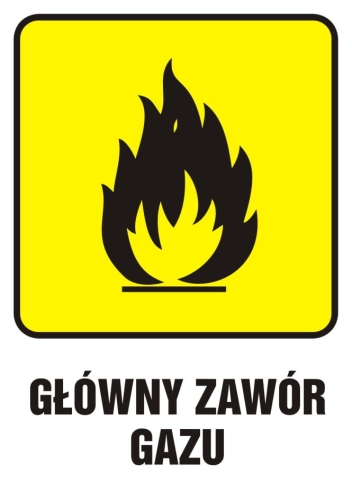 główny zawór gazu