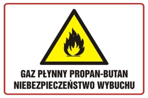     Gaz płynny propan - butan niebezpieczeństwo wybuchu