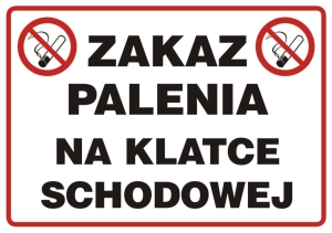     Zakaz palenia na klatce schodowej