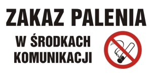     Zakaz palenia w środkach komunikacji