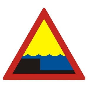     Nagły uskok - Znak, tabliczka