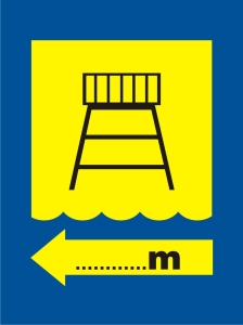     Plaża strzeżona - Znak, tabliczka