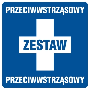     Zestaw przeciwwstrząsowy - Tabliczka na drzwi
