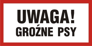     Uwaga! Groźne psy 2 - Tabliczka na drzwi