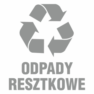     Odpady resztkowe - Tabliczka na drzwi