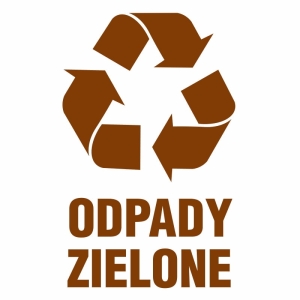     Odpady zielone - Tabliczka na drzwi