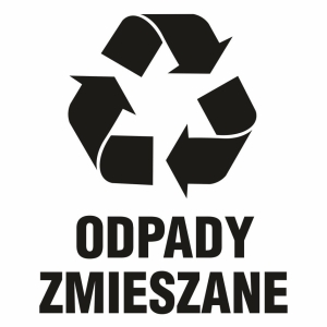     Odpady zmieszane 2 - Tabliczka na drzwi