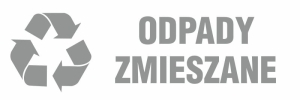     Odpady zmieszane - Tabliczka na drzwi