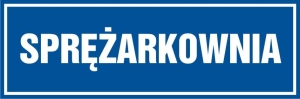     Sprężarkownia - Tabliczka na drzwi