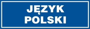     Język polski - Tabliczka na drzwi