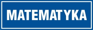     Matematyka - Tabliczka na drzwi