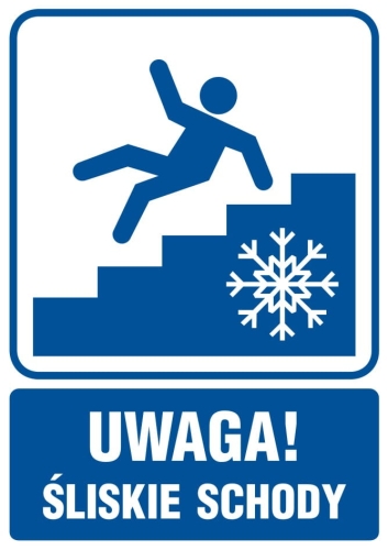uwaga śliskie schody