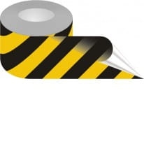     Taśma samoprzylepna żółto-czarna podłogowa 5cm x 3,3m - Tabliczka