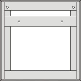     Ramka naścienna do znaków MINAL(aluminium)