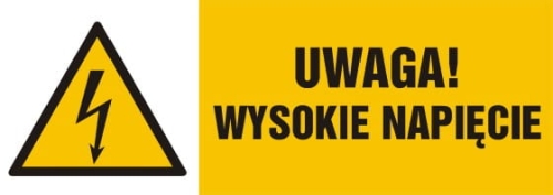 Uwaga wysokie napięcie