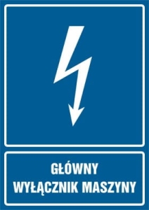     Główny wyłącznik maszyny