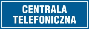    Centrala telefoniczna - Tabliczka na drzwi
