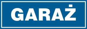     Garaż - Tabliczka na drzwi