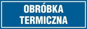     Obróbka termiczna - Tabliczka na drzwi