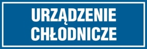     Urządzenie chłodnicze - Tabliczka na drzwi