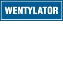     Wentylator - Tabliczka na drzwi