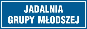     Jadalnia grupy młodszej - Tabliczka na drzwi
