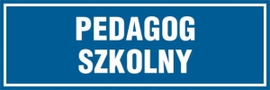     Pedagog szkolny - Tabliczka na drzwi