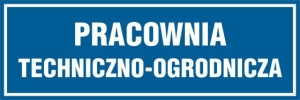     Pracownia techniczno-ogrodnicza - Tabliczka na drzwi
