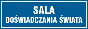     Sala doświadczania świata - Tabliczka na drzwi