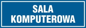     Sala komputerowa - Tabliczka na drzwi