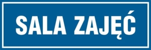    Sala zajęć - Tabliczka na drzwi