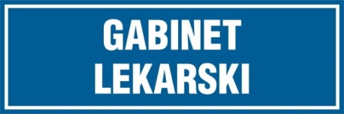 Gabinet pielęgniarki szkolnej znak