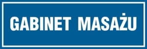     Gabinet masażu - Tabliczka na drzwi