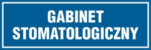     Gabinet stomatologiczny - Tabliczka na drzwi