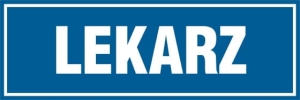     Lekarz - Tabliczka na drzwi