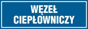     Węzeł ciepłowniczy - Tabliczka na drzwi