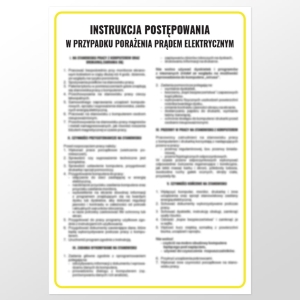     Instrukcja BHP - Instrukcja postępowania w przypadku porażenia prądem elektrycznym