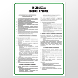     Instrukcja obsługi apteczki