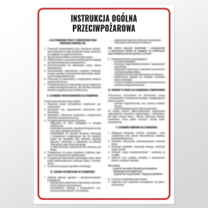     Instrukcja ogólna przeciwpożarowa