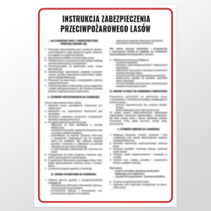     Instrukcja zabezpieczenia przeciwpożarowego lasów