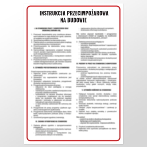     Instrukcja przeciwpożarowa na budowie